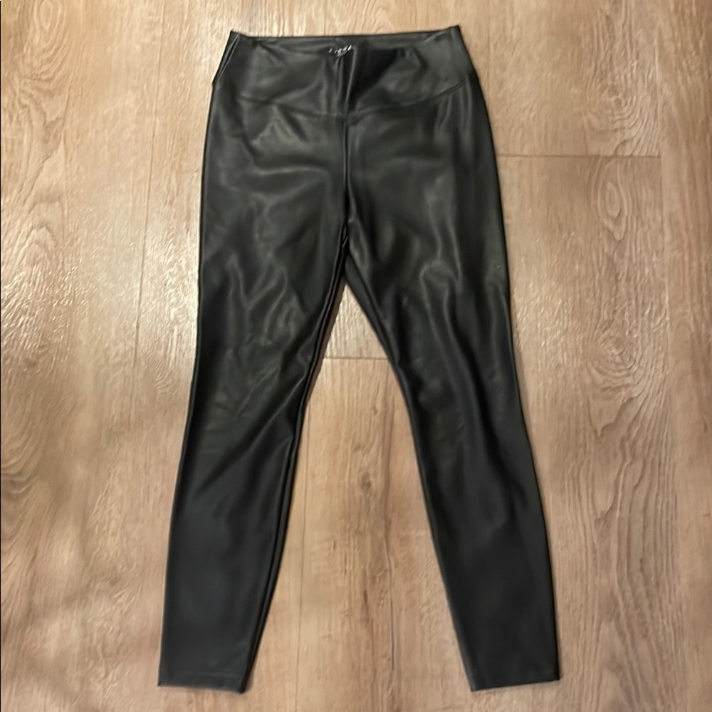 White House Black Market Runway Faux Leather Legging Size 10P